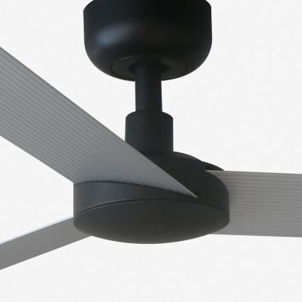 FARO 34285 - Plafondlamp CRUISER S zwart diameter 106 cm + afstandsbediening