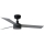 FARO 34285WT1S - Dimbare LED-plafondventilator CRUISER S LED/18W/230V 2700/3000/4000K Ø 106 cm grijs/zwart Wi-Fi Tuya + afstandsbediening