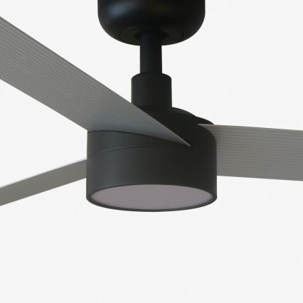 FARO 34286-1TW - LED dimbare plafondventilator CRUISER L LED/18W/230V 2700/4000/6500K diameter 132 cm zwart/grijs + afstandsbediening