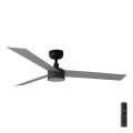 FARO 34286-1TW - LED dimbare plafondventilator CRUISER L LED/18W/230V 2700/4000/6500K Ø 132 cm zwart/grijs + afstandsbediening