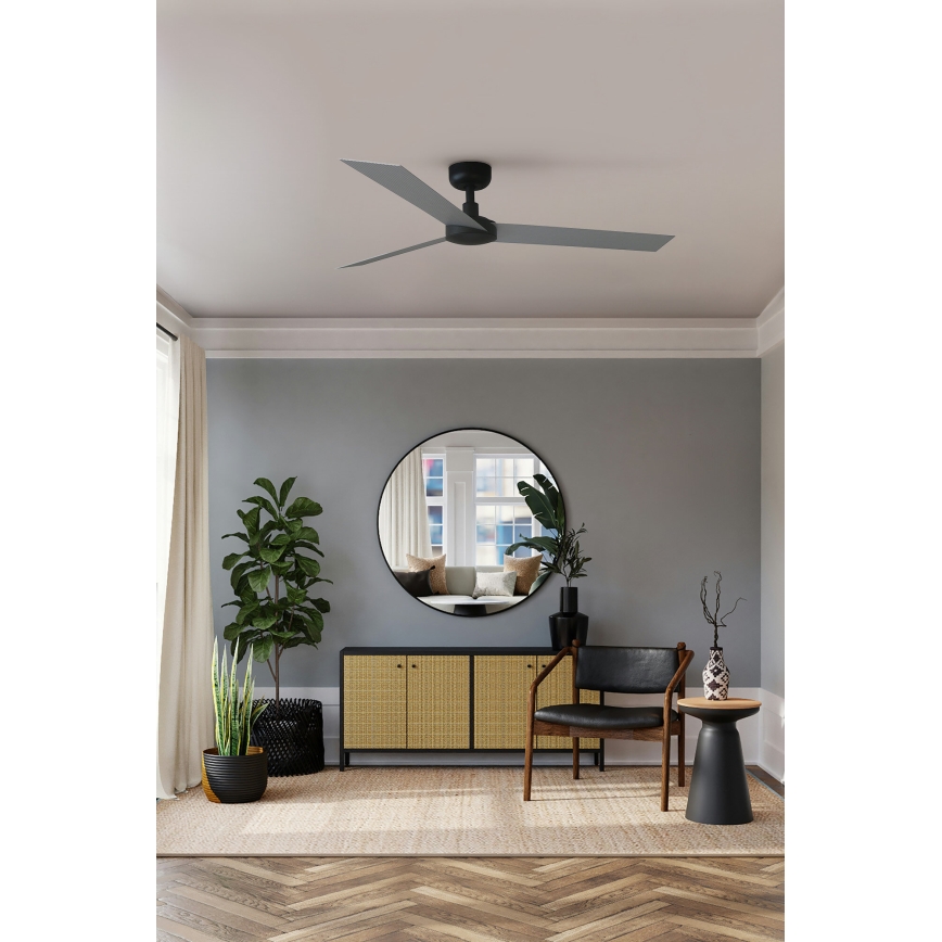 FARO 34286 - Plafondventilator CRUISER L zwart diameter 132 cm + afstandsbediening
