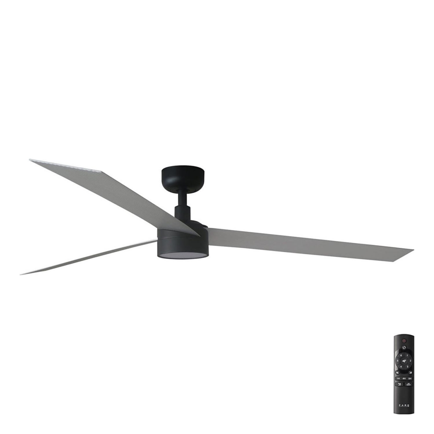 FARO 34287-1TW - LED dimbare plafondventilator CRUISER XL LED/18W/230V 2700/4000/6500K diameter 160 cm zwart/grijs + afstandsbediening