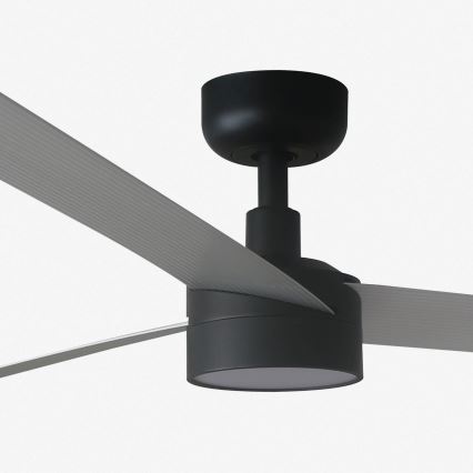 FARO 34287WT1S - LED-dimbare plafondventilator CRUISER XL LED/18W/230V 2700/3000/4000K Ø 160 cm grijs/zwart Wi-Fi Tuya + afstandsbediening