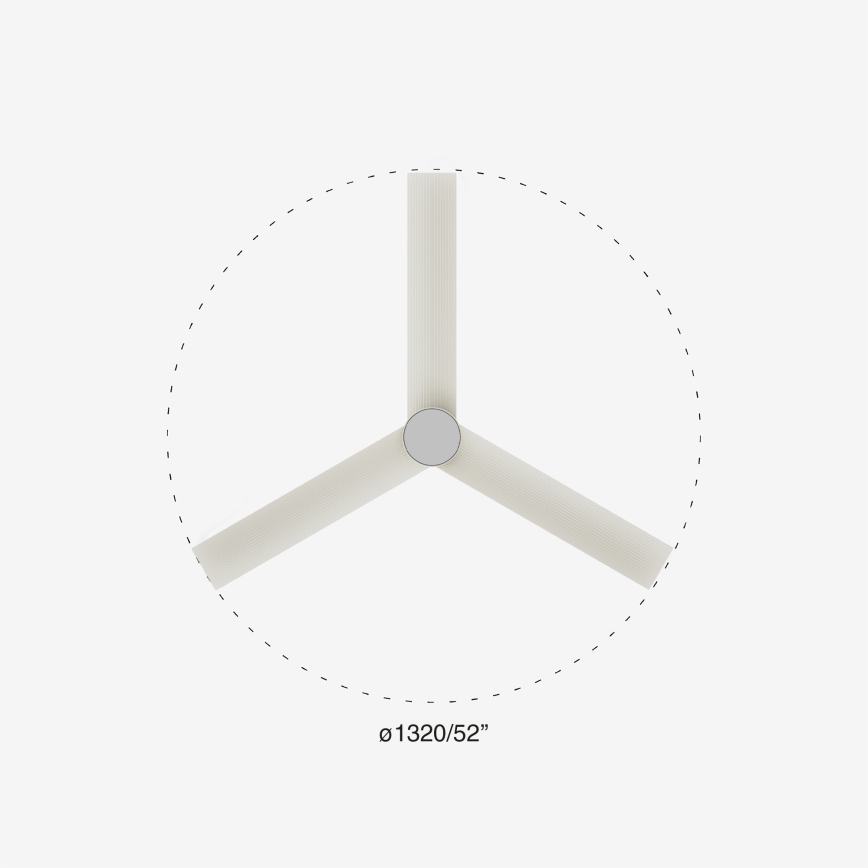 FARO 34290-1TW - LED Dimbaar ventilator CRUISER LED/20W/230V 2700/4000/6500K diameter 132 cm wit + afstandsbediening