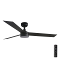 FARO 34291-1TW - Dimbare LED-plafondventilator CRUISER LED/20W/230V 2700/3000/4000K Ø 132 cm zwart + afstandsbediening