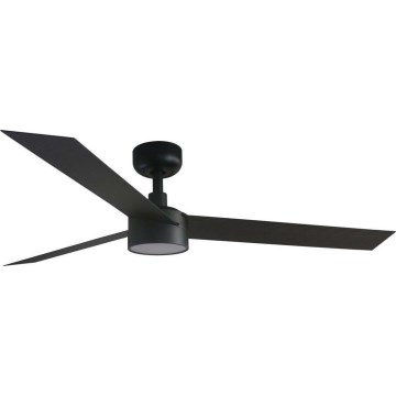 FARO 34291WT1S - LED-dimbare plafondventilator CRUISER L LED/18W/230V 2700/3000/4000K Ø132 cm zwart Wi-Fi Tuya + afstandsbediening