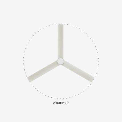 FARO 34292-1TW - LED Dimbaar ventilator CRUISER LED/20W/230V 2700/4000/6500K diameter 160 cm wit + afstandsbediening