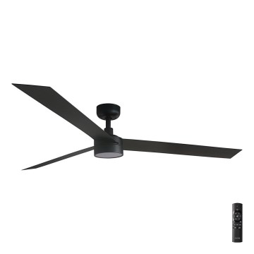 FARO 34293-1TW - LED-dimbare plafondventilator CRUISER XL LED/18W/230V 2700/3000/4000K Ø 160 cm zwart + afstandsbediening
