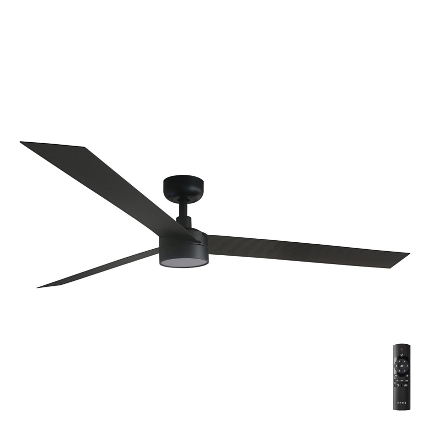 FARO 34293-1TW - LED dimbare plafondventilator CRUISER XL LED/18W/230V 2700/4000/6500K diameter 160 cm zwart + afstandsbediening