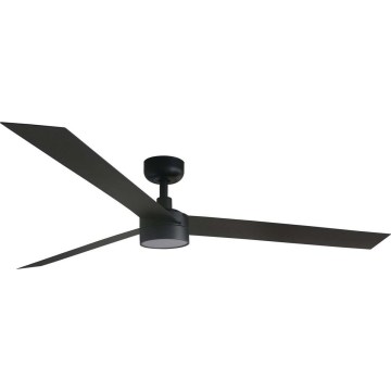 FARO 34293WT1S - Dimbare LED-plafondventilator CRUISER XL LED/18W/230V 2700/3000/4000K Ø 160 cm zwart Wi-Fi Tuya + afstandsbediening