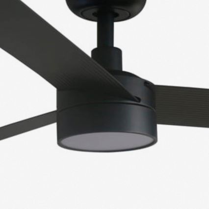 FARO 34293WT1S - Dimbare LED-plafondventilator CRUISER XL LED/18W/230V 2700/3000/4000K Ø 160 cm zwart Wi-Fi Tuya + afstandsbediening