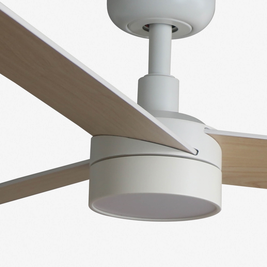 FARO 34295WT-1TW - LED dimbare plafondventilator RUDDER S LED/18W/230V 2700/4350/6000K wit/beige diameter 106 cm Wi-Fi Tuya + afstandsbediening