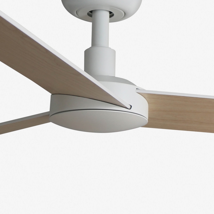 FARO 34295WT - Plafondventilator RUDDER S wit/beige diameter 106 cm Wi-Fi Tuya + afstandsbediening