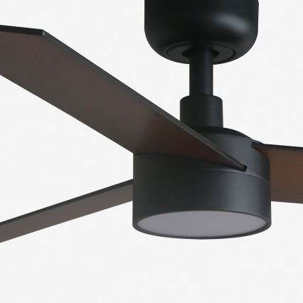 FARO 34296-1TW - LED dimbare plafondventilator RUDDER S LED/18W/230V 2700/4000/6500K diameter 106 cm zwart + afstandsbediening