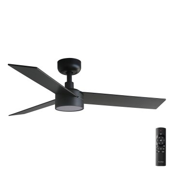 FARO 34296-1TW - LED-dimbare plafondventilator RUDDER S LED/18W/230V 2700/3000/4000K Ø 106 cm zwart + afstandsbediening