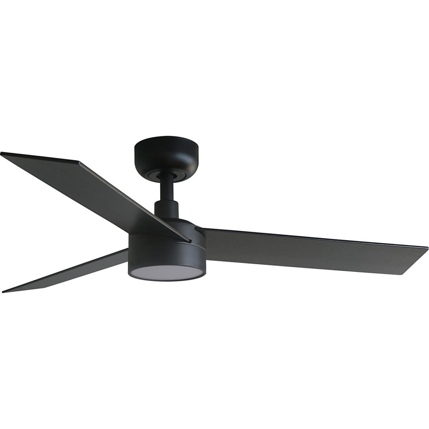 FARO 34296WT-1TW - LED dimbare plafondventilator RUDDER S LED/18W/230V 2700/4350/6000K zwart/bruin diameter 106 cm Wi-Fi Tuya + afstandsbediening