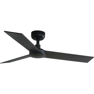 FARO 34296WT - Plafondventilator RUDDER S zwart/bruin diameter 106 cm Wi-Fi Tuya + afstandsbediening