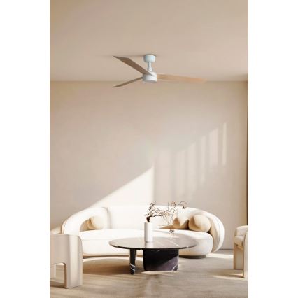 FARO 34297-1TW - LED-dimbare ventilator RUDDER L, LED/20W/230V, 2700/3000/4000K, Ø 132 cm, met afstandsbediening