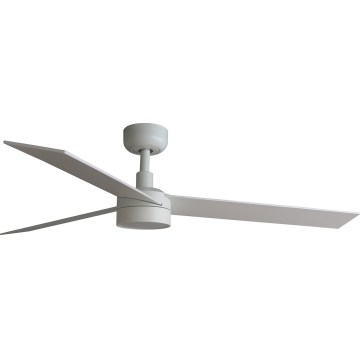 FARO 34297WT1S - Dimbare LED plafondventilator RUDDER L LED/18W/230V 2700/3000/4000K Ø 132 cm beige/wit Wi-Fi Tuya + afstandsbediening