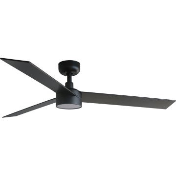 FARO 34298WT-1TW - LED dimbare plafondventilator RUDDER L LED/18W/230V 2700/4350/6000K zwart diameter 132 cm Wi-Fi Tuya + afstandsbediening