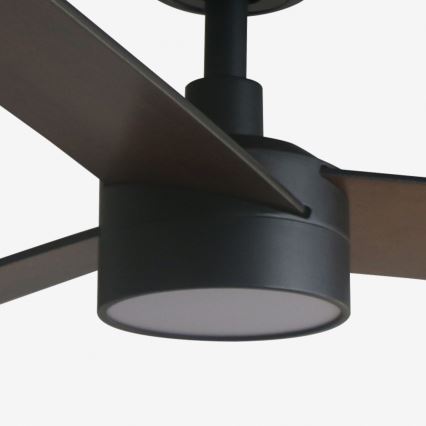 FARO 34298WT-1TW - LED dimbare plafondventilator RUDDER L LED/18W/230V 2700/4350/6000K zwart diameter 132 cm Wi-Fi Tuya + afstandsbediening