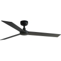 FARO 34298WT - Plafondventilator RUDDER L zwart/wengé diameter 132 cm Wi-Fi Tuya + afstandsbediening