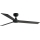 FARO 34298WT - Plafondventilator RUDDER L zwart/wengé diameter 132 cm Wi-Fi Tuya + afstandsbediening