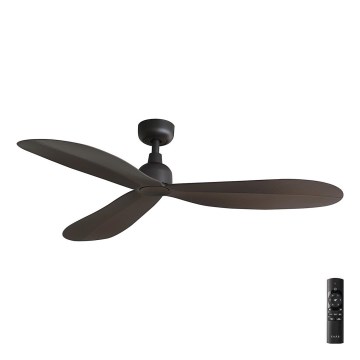 FARO 34301 - Plafondventilator PALMA bruin diameter 129 cm IP44 + afstandsbediening