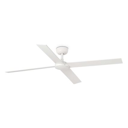 FARO 34355WT - Plafondventilator RUDDER L wit/beige diameter 132 cm Wi-Fi Tuya + afstandsbediening