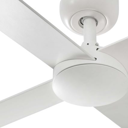 FARO 34355WT - Plafondventilator RUDDER L wit/beige diameter 132 cm Wi-Fi Tuya + afstandsbediening
