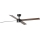 FARO 34356WT-1TW - LED dimbare plafondventilator RUDDER L LED/18W/230V 2700/4350/6000K bruin/zwart diameter 132 cm Wi-Fi Tuya + afstandsbediening