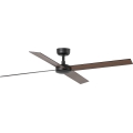 FARO 34356WT - Plafondventilator RUDDER L bruin/zwart diameter 132 cm Wi-Fi Tuya + afstandsbediening