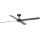 FARO 34356WT - Plafondventilator RUDDER L bruin/zwart diameter 132 cm Wi-Fi Tuya + afstandsbediening