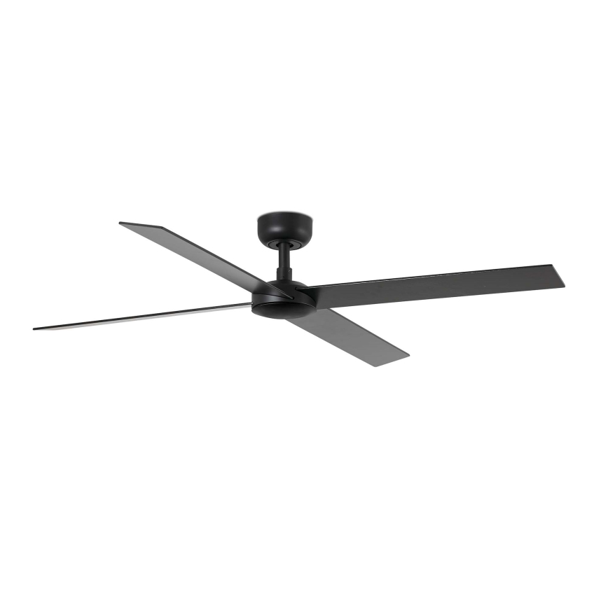 FARO 34356WT - Plafondventilator RUDDER L bruin/zwart diameter 132 cm Wi-Fi Tuya + afstandsbediening