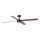 FARO 34356WT1S - LED dimbare plafondventilator RUDDER L LED/18W/230V 2700/3000/4000K Ø 132 cm bruin/zwart Wi‑Fi Tuya + afstandsbediening