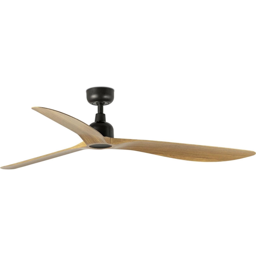 FARO 34360WT - Plafondventilator OUTWOOD L bruin/zwart diameter 150 cm Wi-Fi Tuya IP44 + afstandsbediening