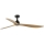 FARO 34360WT - Plafondventilator OUTWOOD L bruin/zwart diameter 150 cm Wi-Fi Tuya IP44 + afstandsbediening