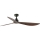 FARO 34362WT - Plafondventilator OUTWOOD L bruin/zwart diameter 150 cm Wi-Fi Tuya IP44 + afstandsbediening