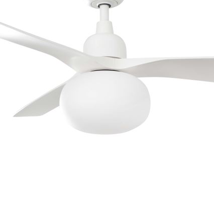 FARO 34363WT-11L - Plafondventilator OUTWOOD L 1xE27/15W/230V wit diameter 150 cm Wi-Fi Tuya IP44 + afstandsbediening