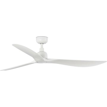 FARO 34363WT - Plafondventilator OUTWOOD L wit diameter 150 cm Wi-Fi Tuya IP44 + afstandsbediening