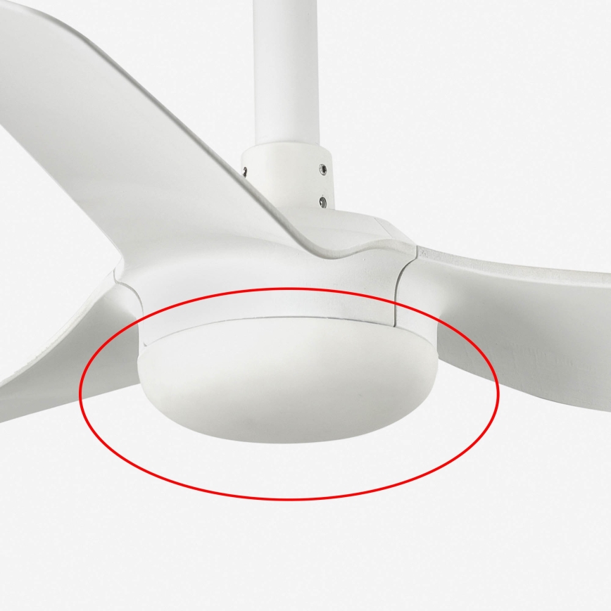 FARO 3R773 - Vervangende kap voor ventilator MINI PUNT, Ø 12 cm, wit