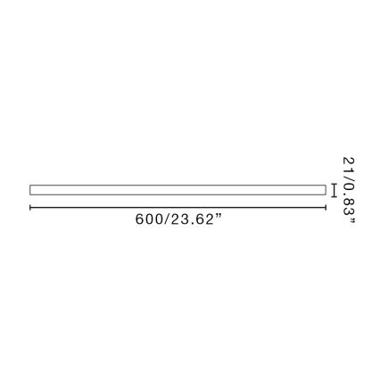 FARO 3T061209 - Verlengstang LANTAU 60 cm zwart