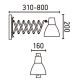 FARO 40062 - Wandlamp PETRA 1xE14/40W/230V