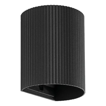 FARO 40527 - Wandlamp SOLE 1xGU10/8W/230V zwart gegolfd rond
