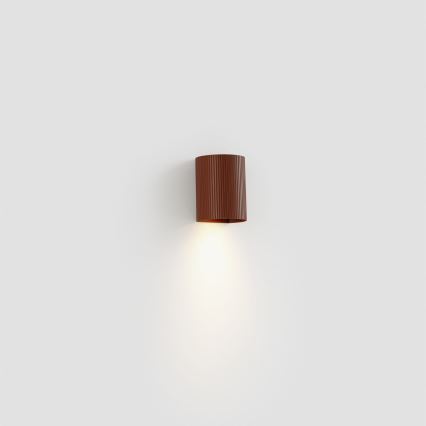 FARO 40529 - Wandlamp SOLE 1xGU10/8W/230V baksteen gegolfd rond