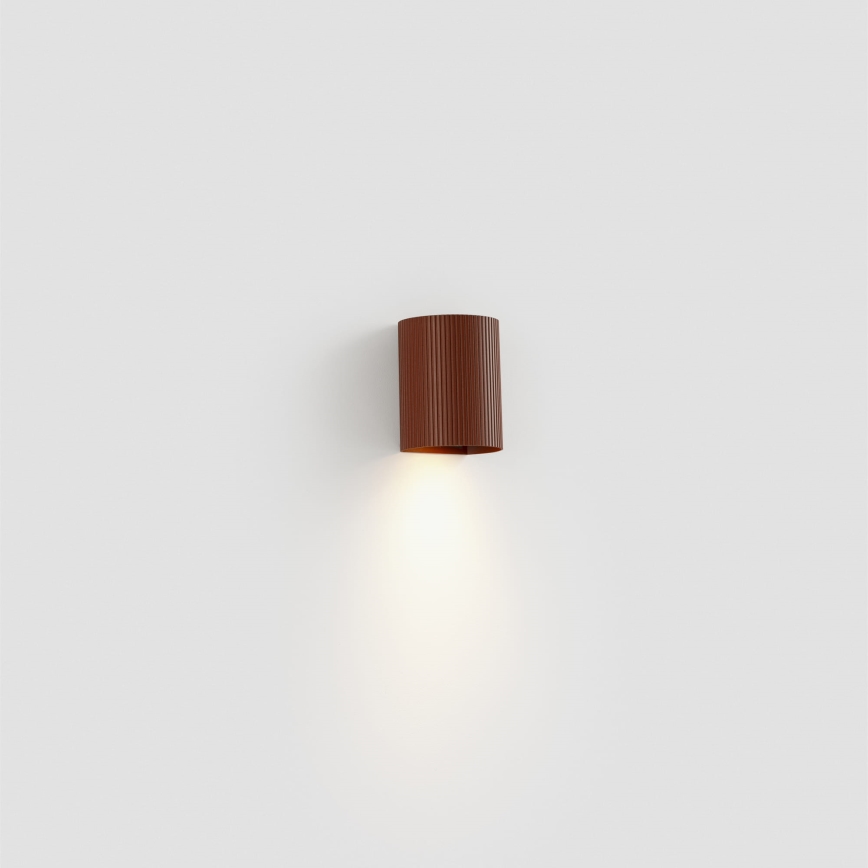 FARO 40529 - Wandlamp SOLE 1xGU10/8W/230V baksteen gegolfd rond
