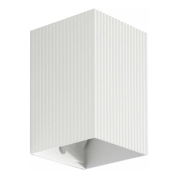 FARO 40534 - Wandlamp SOLE 1xGU10/8W/230V wit gegolfd hoekig