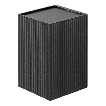 FARO 40535 - Wandlamp SOLE 1xGU10/8W/230V zwart gegolfd hoekig