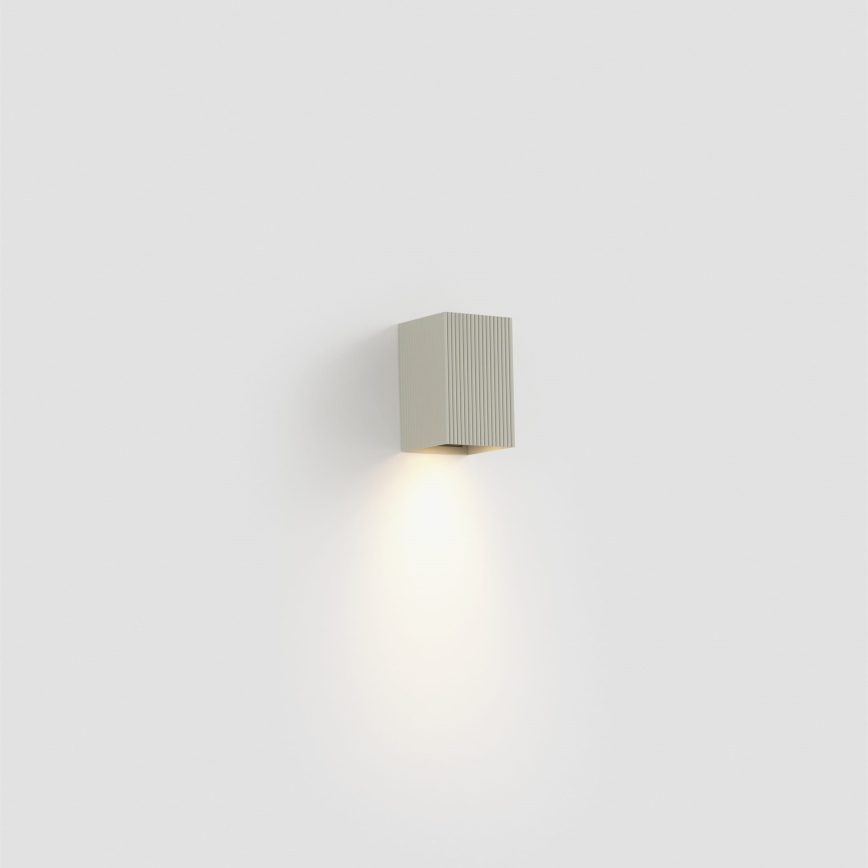 FARO 40536 - Wandlamp SOLE 1xGU10/8W/230V grijs gegolfd hoekig