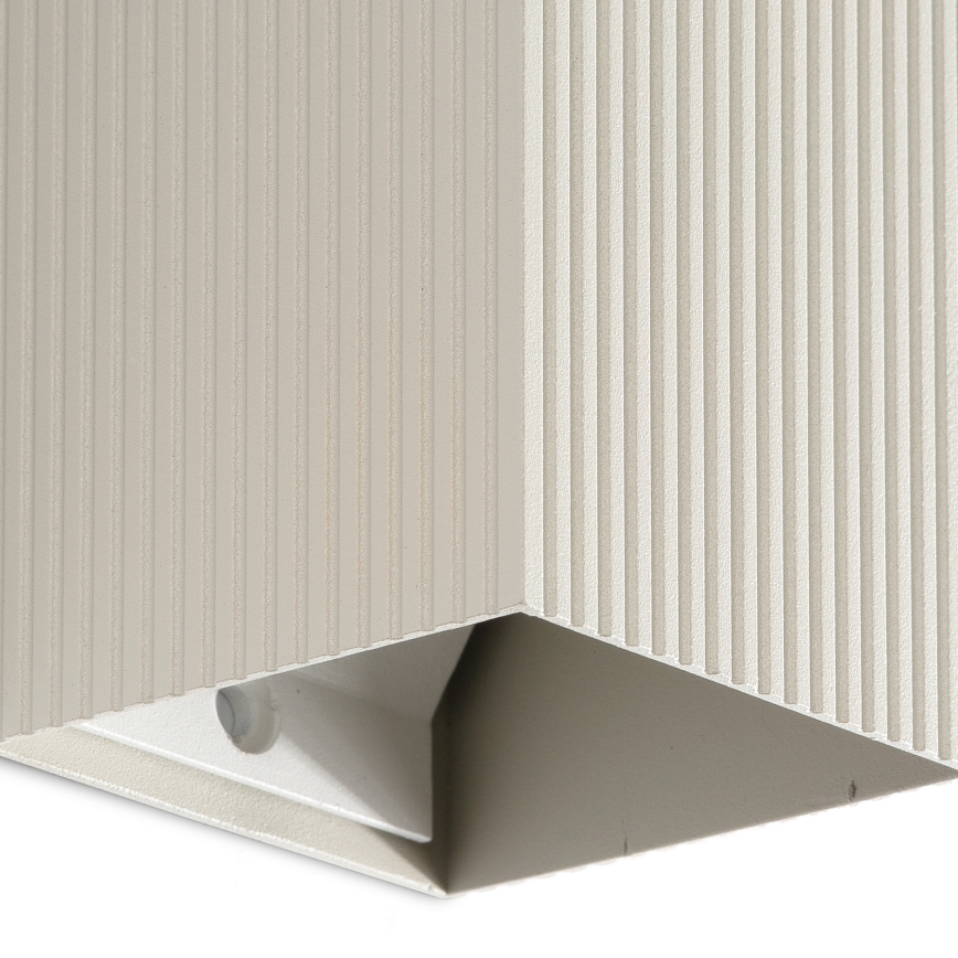 FARO 40536 - Wandlamp SOLE 1xGU10/8W/230V grijs gegolfd hoekig
